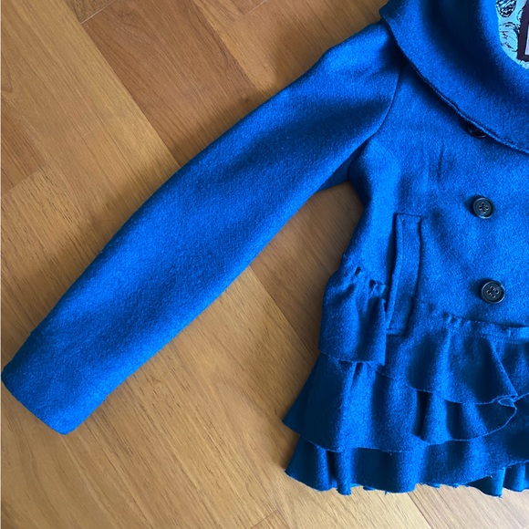 Elevenses Size 8 Turquoise Jacket - Picture 4 of 12